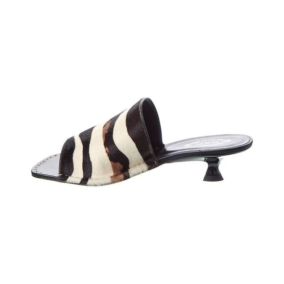 Tod’S Haircalf Sandal, Black - Picture 2 of 5